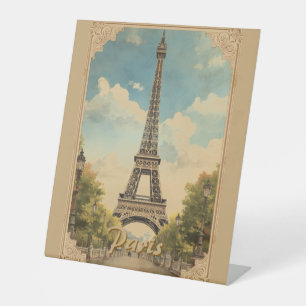 Signe De Table Style Vintage Paris Tour Eiffel