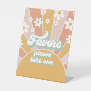 Signe De Table Super Baby Retro Sunshine Baby shower Faveurs Pede