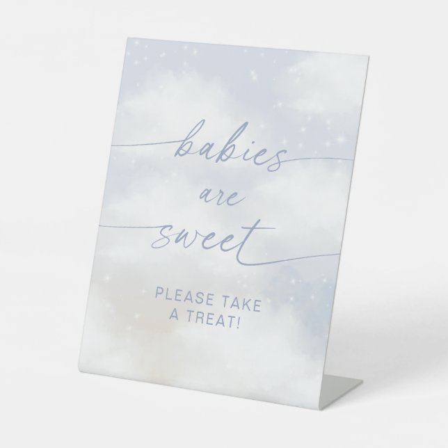 Signe De Table Sur le nuage 9 bébés sont doux (Recto)