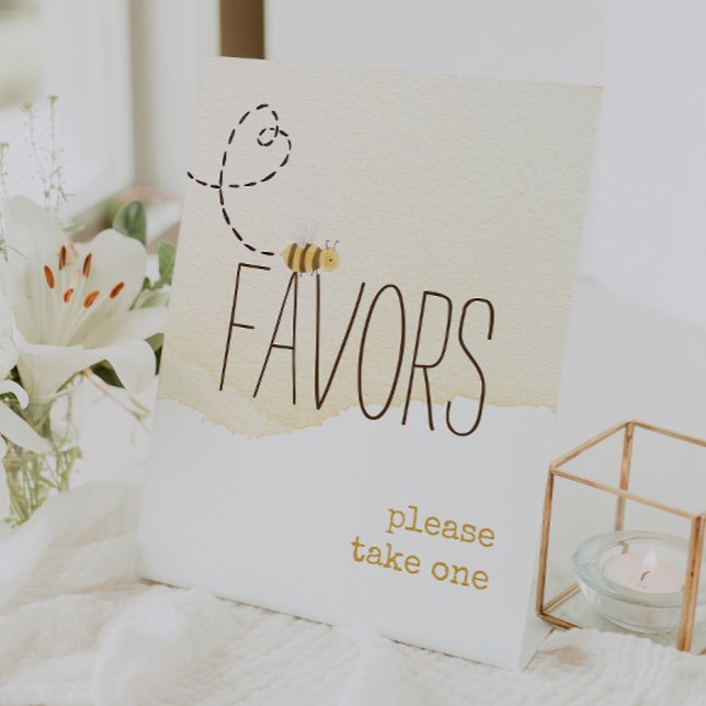 Signe De Table Sweet Bumblebee Mama À Être Baby shower Faveurs (Créateur téléchargé)