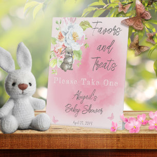 Signe De Table Sweet Little Bunny Baby showers Faveurs et les cur