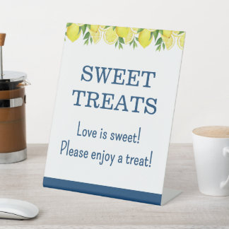 Signe De Table Sweet Treats Lemon Bridal Shower Sign