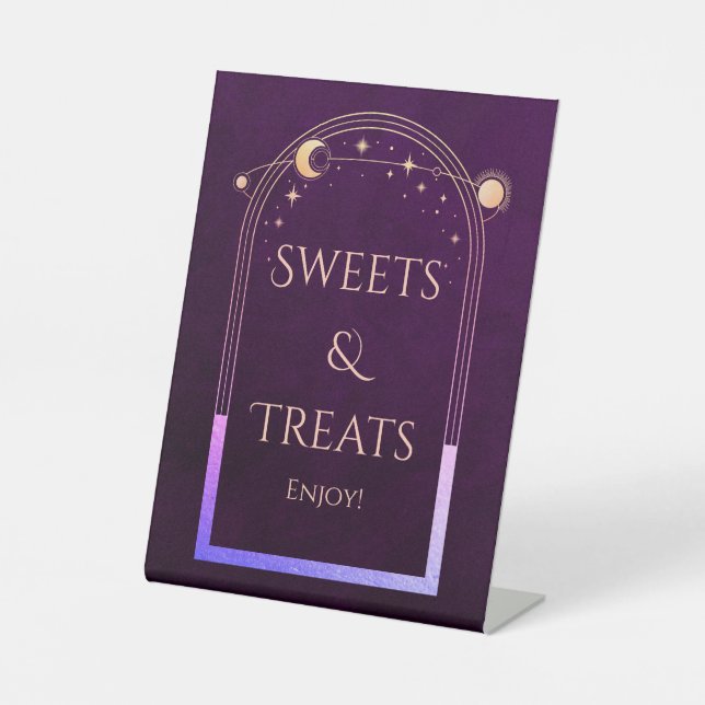 Signe De Table Sweets & Traitements Mystique Plum Sun Moon Stars (Recto)