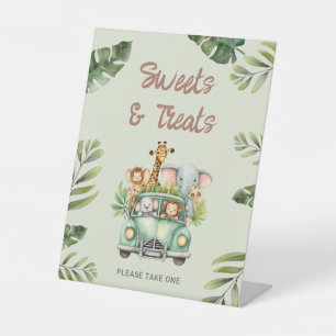 Signe De Table Sweets & Traitements Wild One Baby shower Safari