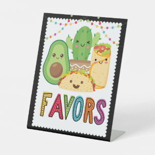 Signe De Table Symbole Baby shower Fiesta Taco Favoriser
