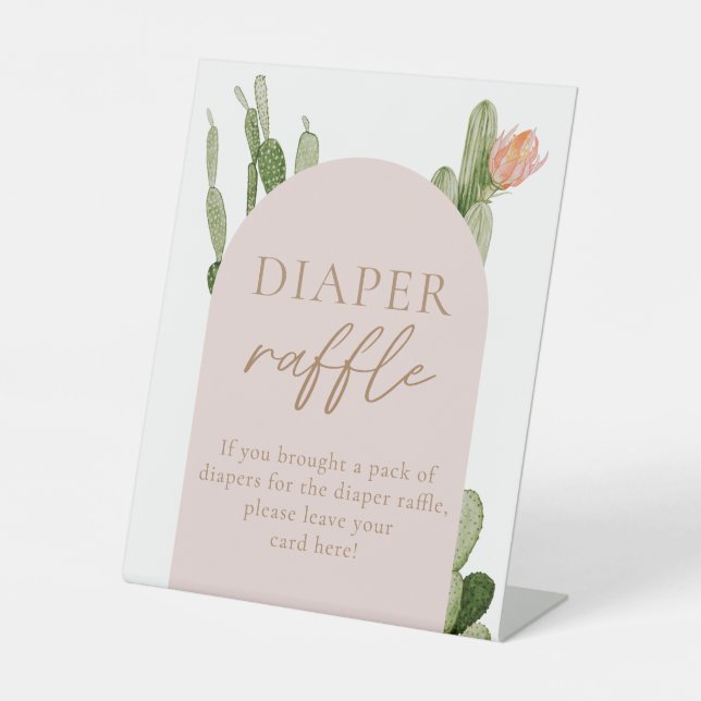 Signe De Table SYMBOLE BOHÉSIEN Cactus Desert Diaper (Recto)