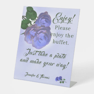 Signe De Table Symbole catholique Misty Mauve et Green Table