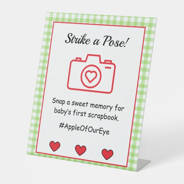 Signe De Table SYMBOLE CENTRAL Baby shower Apple (Recto)