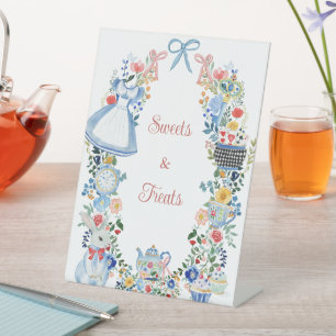 Signe De Table Symbole d'Alice Whimsical au pays des merveilles