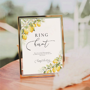 Signe De Table Symbole de chasse Mariage Citrus citron