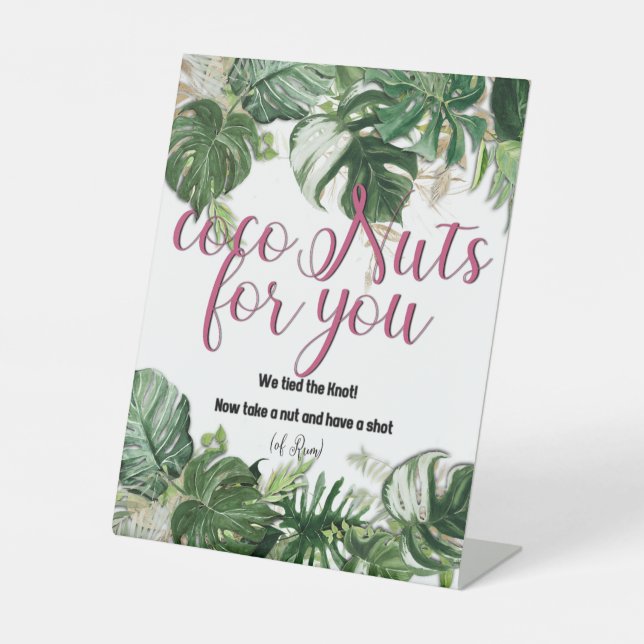 Signe De Table Symbole de CocoNuts pour vous (Recto)