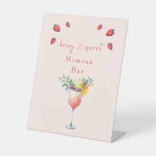 Signe De Table Symbole de douche à bar Berry Sweet Blush Mimosa