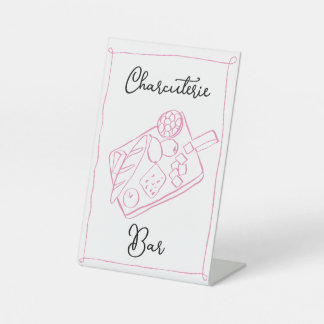 Signe De Table Symbole de la barre de charcuterie