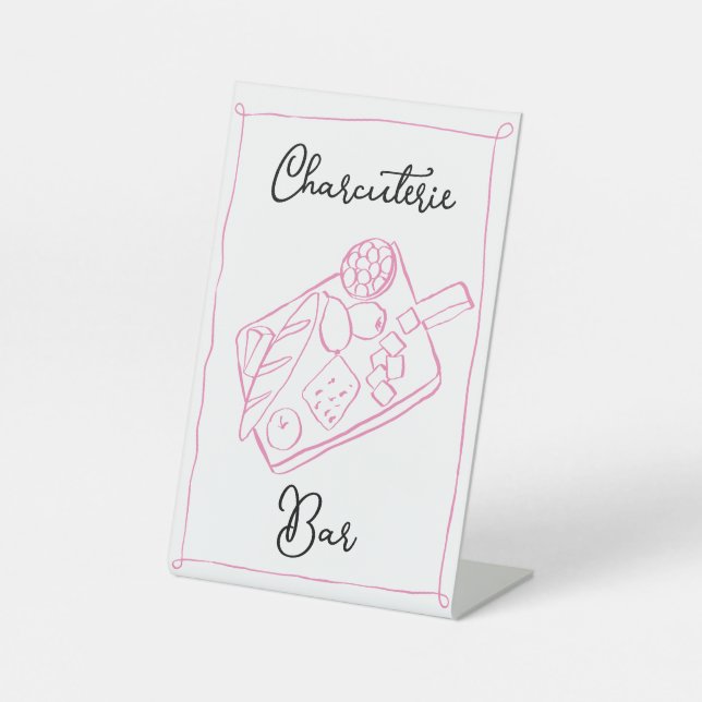 Signe De Table Symbole de la barre de charcuterie (Recto)