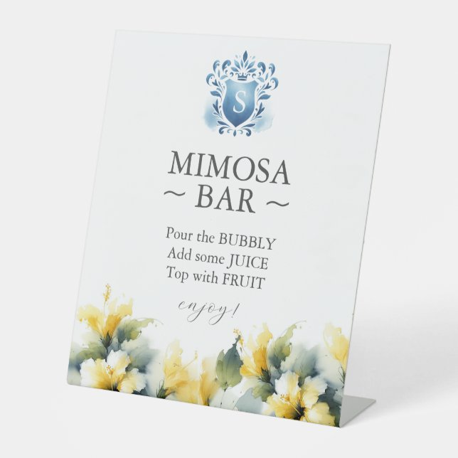 Signe De Table Symbole de la Fête des mariées tropicale Hibiscus  (Recto)