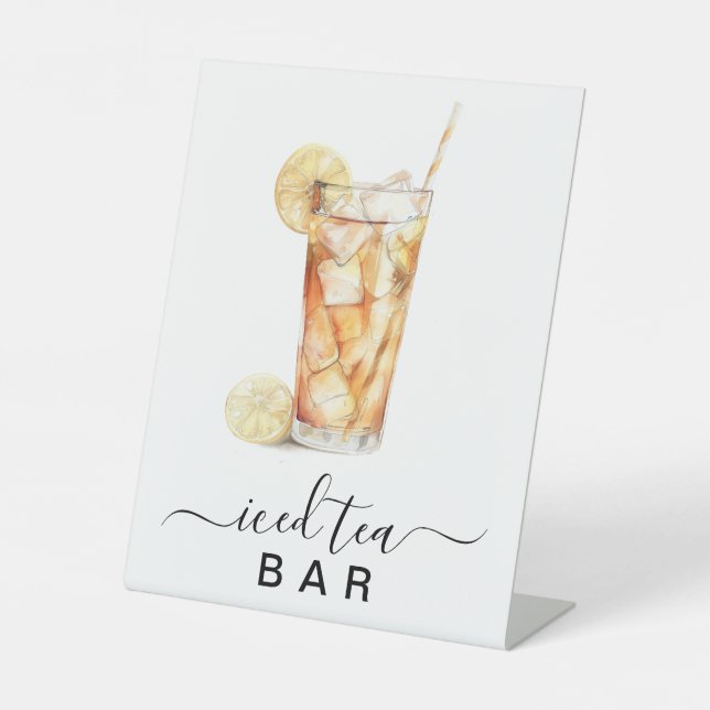 Signe De Table Symbole de la fête du thé glacé (Recto)