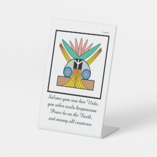 Signe De Table Symbole de la Paix de Salome et mantra de méditati