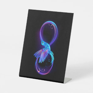 Signe De Table Symbole de Neon Infinity par Glowing Hummingbird