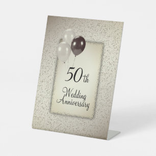 Signe De Table Symbole du 50e anniversaire du Mariage