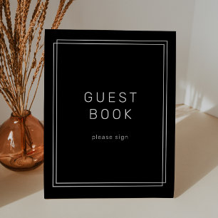 Signe De Table SYMBOLE DU LIVRE D'INVITATION AVERA Mariage Noir