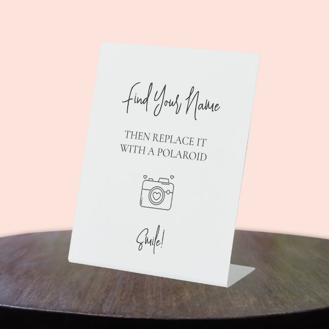 Signe De Table Symbole du livre d'or Mariage modifiable Photo Pol (Créateur téléchargé)