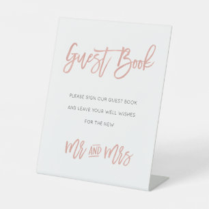 Signe De Table Symbole du Mariage d'or Rose Fairytale moderne