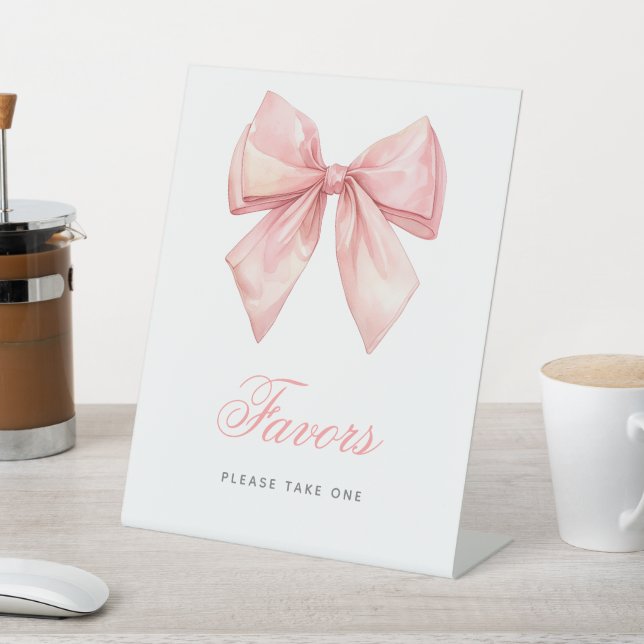 Signe De Table Symbole Favoris Douche Bow Rose (In SItu)