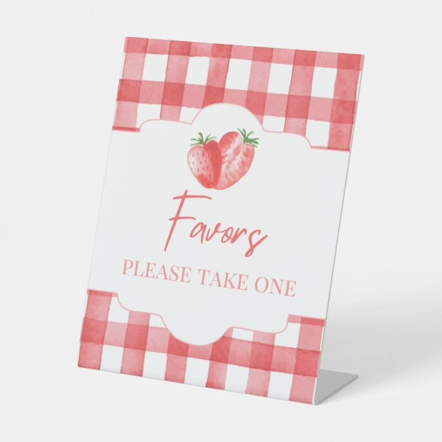 Signe De Table SYMBOLE Fraise Faveur | SYMBOLE Fraise 8x10" (Recto)
