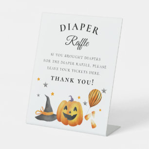 Signe De Table SYMBOLE Halloween Baby shower Déchets Déchets Déch