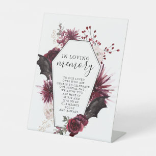 Signe De Table Symbole Halloween en mémoire d'amour