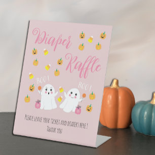 Signe De Table SYMBOLE JOLIMENT Halloween Ghosts Pink Diaper