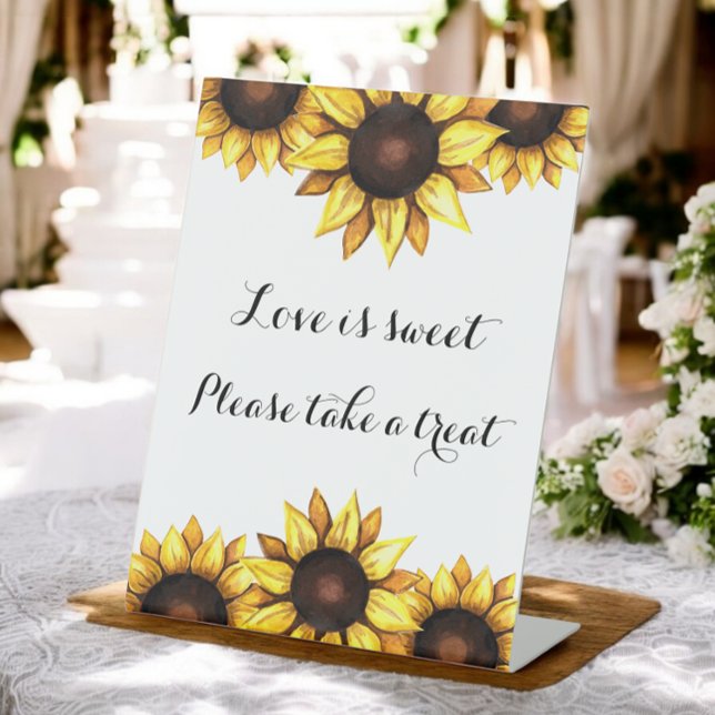Signe De Table Symbole Mariage de Tournesol Love (Créateur téléchargé)