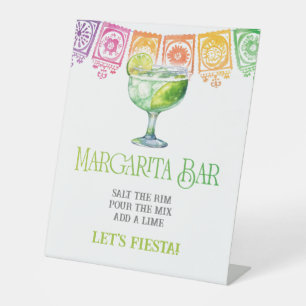 Signe De Table Symbole moderne et coloré Margarita Bar