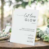 Symbole moderne Laisser l'amour Mariage lumineux