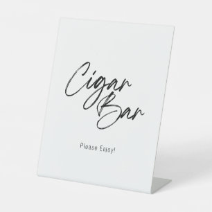 Signe De Table Symbole moderne Mariage Cigar Bar Pedestal
