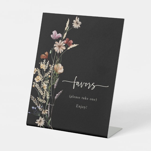 Signe De Table Symbole noir des favoris Boho (Recto)