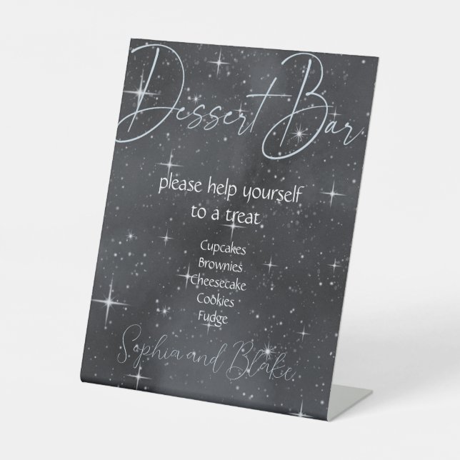 Signe De Table Symbole Starry Night Celestia Dessert Bar (Recto)