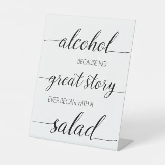 Signe De Table Sympathique Barre d'alcool Signal