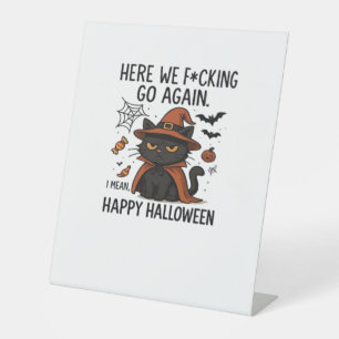 Signe De Table T-Shirt Classique Grumpy Cat Halloween