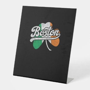 Signe De Table T-shirt irlandais de Boston