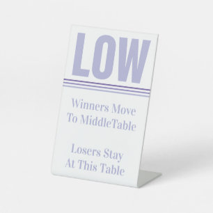 Signe De Table Table basse violet Bunco