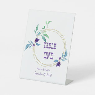 Signe De Table Table Blueberries