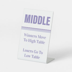 Signe De Table Table centrale violet Bunco
