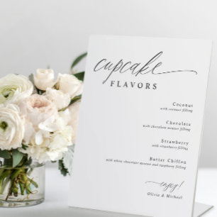 Signe De Table Table de desserts de mariage avec Cupcakes