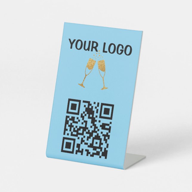 SIGNE DE TABLE TABLE PERSONNALISABLE DOMAINE DE CODE QR POUR REST (Recto)