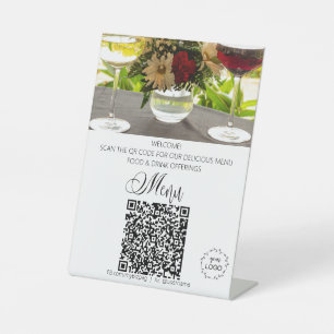 Signe De Table *~*Table Tente Restaurant Télécharger le logo QR