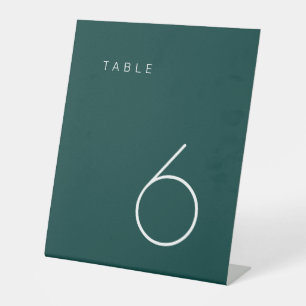 Signe De Table Tableau minimaliste moderne Emerald Green Table Nu