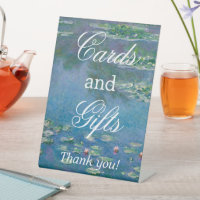 Tableaux d'art de Monet Cartes de mariage florales
