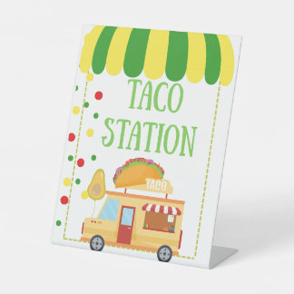 Signe De Table Taco Station Tabletop Food Signage