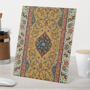 Signe De Table Tapis Persan Ancien Élégant Design